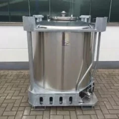 1000L Edelstahl IBC (PL1000A4)