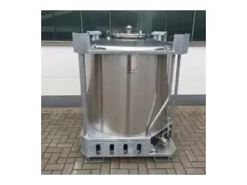 1000L Edelstahl IBC (PL1000A4)