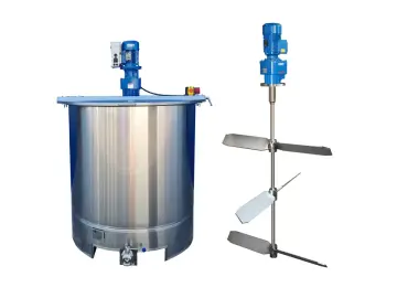 1150L Edelstahl Rührwerksbehälter mit Balkenrührwerk