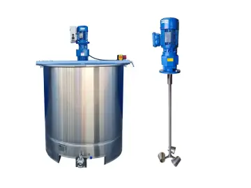 1150L Edelstahl Rührwerksbehälter mit Becherrührwerk