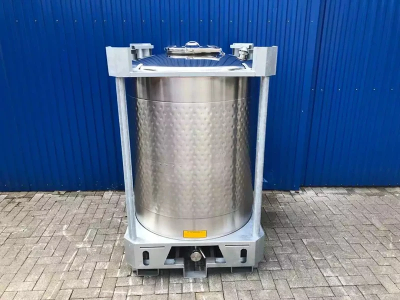 1310L Edelstahl IBC mit Thermoplate (PC1250TP)