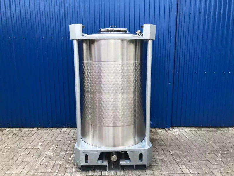 1532L Edelstahl IBC mit Thermoplate (PC1500TP)