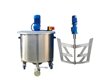 173L Edelstahl Rührwerksbehälter auf Rollen mit Ankerrührwerk