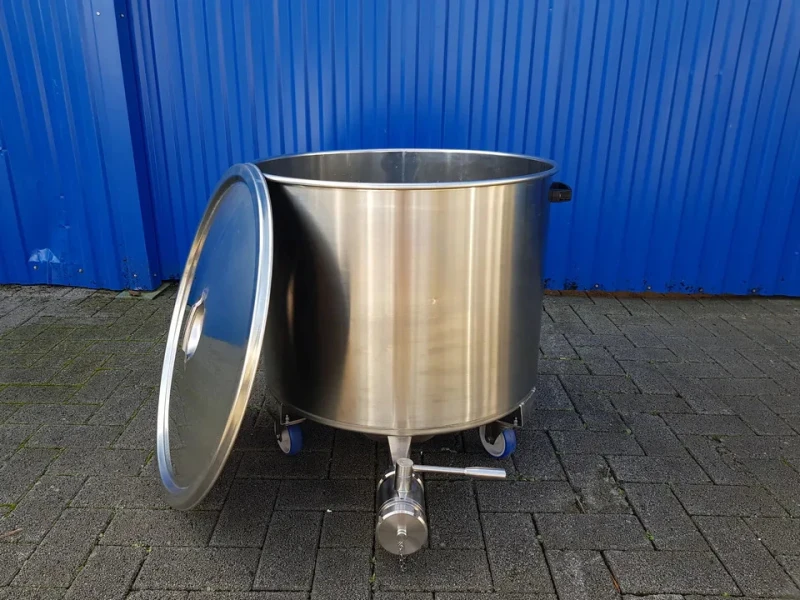 173L Edelstahl Rollbehälter (COR150A4)