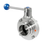 Scheibenventil Clamp handbetätigt DIN NW 2 Zoll 1.4301