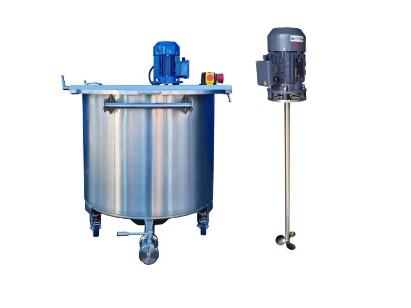 331L Edelstahl Rührwerksbehälter auf Rollen mit Propellerrührwerk