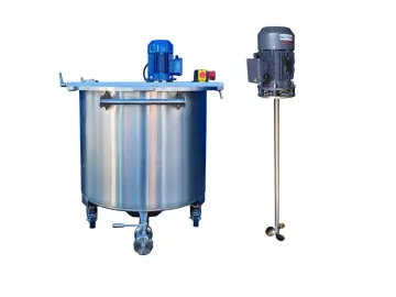 331L Edelstahl Rührwerksbehälter auf Rollen mit Propellerrührwerk