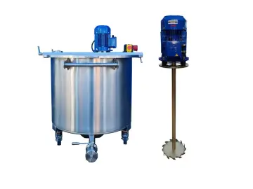 331L Edelstahl Rührwerksbehälter auf Rollen mit Dissolver