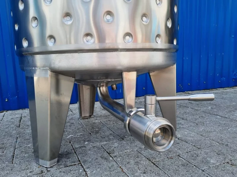 221L heiz-/kühlbarer Edelstahlbehälter mit Thermoplate und Getrieberührwerk