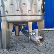 221L heiz-/kühlbarer Edelstahlbehälter mit Thermoplate und Getrieberührwerk