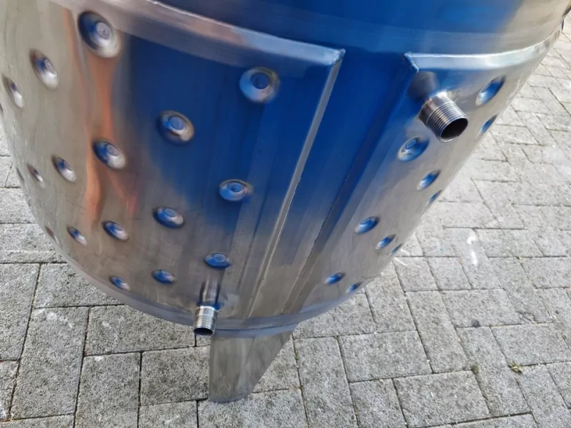 221L heiz-/kühlbarer Edelstahlbehälter mit Thermoplate und Getrieberührwerk