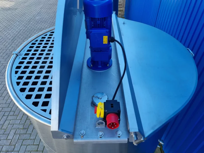 2537L heiz-/kühlbarer Edelstahlbehälter mit Doppelmant2537L heiz-/kühlbarer Edelstahlbehälter mit Doppelmantel und Balkenrührwerkel und Balkenrührwerk