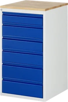 Schubladenschrank Bacic 7 Buche-Top