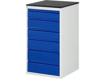 Schubladenschrank Bacic 7 Melamin-Top
