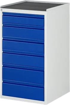 Schubladenschrank Bacic 7 Metall-Top
