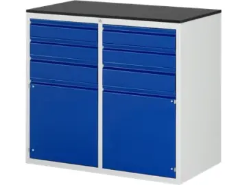 Schubladenschrank Bacic 7 Melamin-Top