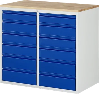 Schubladenschrank Bacic 7 Buche-Top