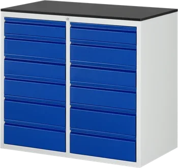 Schubladenschrank Bacic 7 Melamin-Top