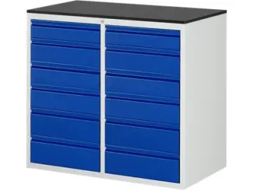 Schubladenschrank Bacic 7 Melamin-Top