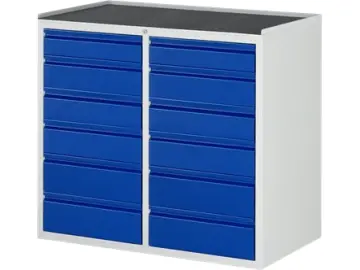 Schubladenschrank Bacic 7 Metall-Top