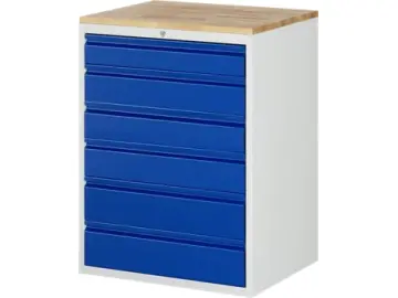 Schubladenschrank Bacic 7 Buche-Top