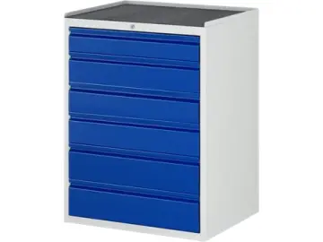 Schubladenschrank Bacic 7 Metall-Top