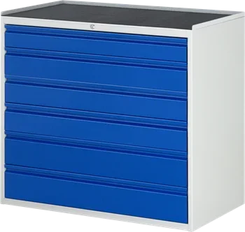 Schubladenschrank Bacic 7  Metall-Top