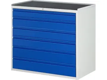Schubladenschrank Bacic 7  Metall-Top