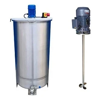 mobiler R&uuml;hrwerksbeh&auml;lter mit Schnellmischerr&uuml;hrwerk